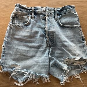 Agolde Parker denim shorts light wash Size 24